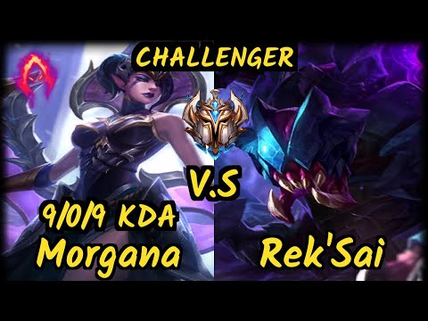 MORGANA JUNGLE - PNG Minerva (MORGANA) vs REK'SAI - 9/0/9 KDA JUNGLE CHALLENGER GAMEPLAY - BR