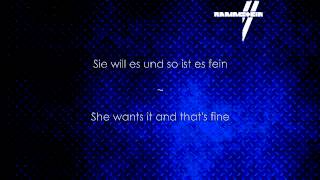 Rammstein - Rosenrot (Lyrics German-English)