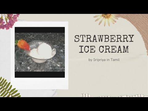 Sripriya's Easy Tasty Strawberry Ice Cream