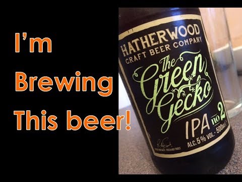 HBW - Pouch to glass Green Gecko IPA kit from Hatherwood