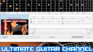 [Guitar Solo Tab] When I Need You (Leo Sayer)