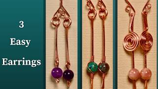 3 Hammered Copper Earrings Anyone Can Make (Simple → Slightly Advanced Tutorial)