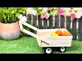 DIY Wagon Diy How To Make Wagon Diy Ice Cream Sticks Mini Farm Diy Popsicle Sticks