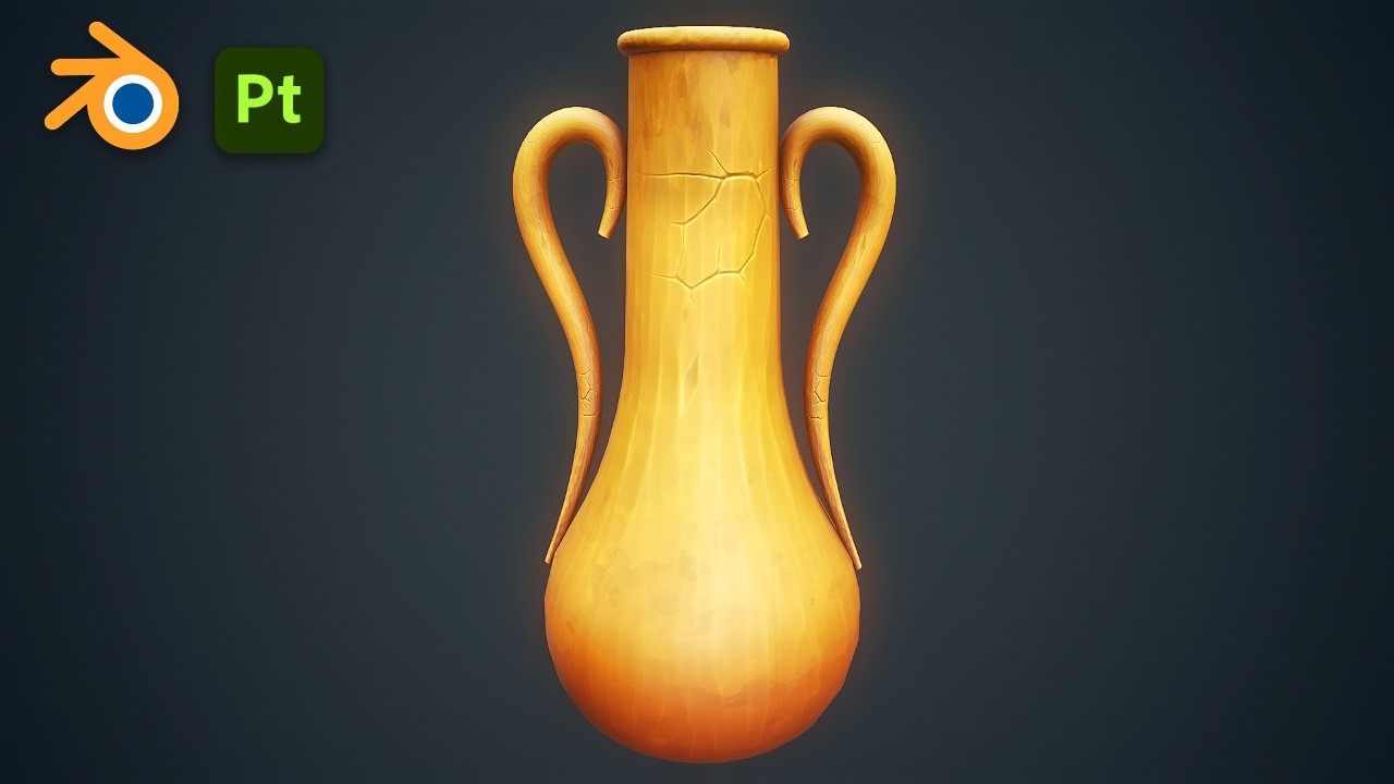 Stylized Jar 3D Model