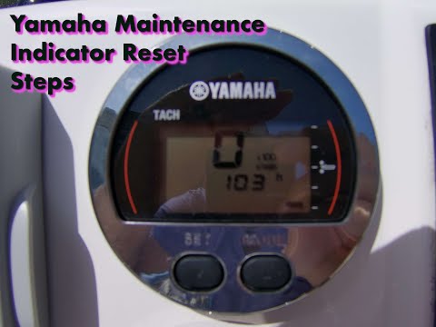 HOWTO: 🤓 🤓Reset the maintenance indicator YAMAHA gauge | #diy #fish #fishing #boat #yamaha