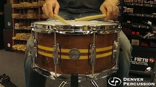 Video thumbnail for 6.5x14" Gretsch Walnut Snare Drum by Denver Percussion