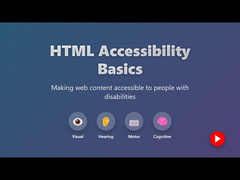 HTML Accessibility: A Beginner's Guide to Building Inclusive Websites