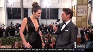 Katharine McPhee 2013 Golden Globes red carpet