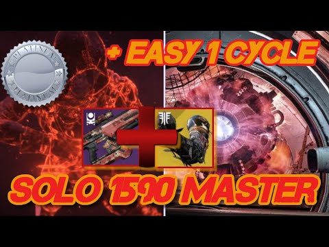 EASY SOLO 1 PHASE Nightfall Boss: 1590 Master Nightfall - Warden Of Nothing (PLATINUM) Hunter