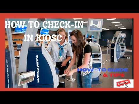 How to checking in using a Kiosks / How to self check in at the airport using a kiosk