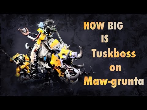 All NEW AoS Ironjawz Orruk Warclans. How big is Tuskboss on Maw-grunta. Comparison.