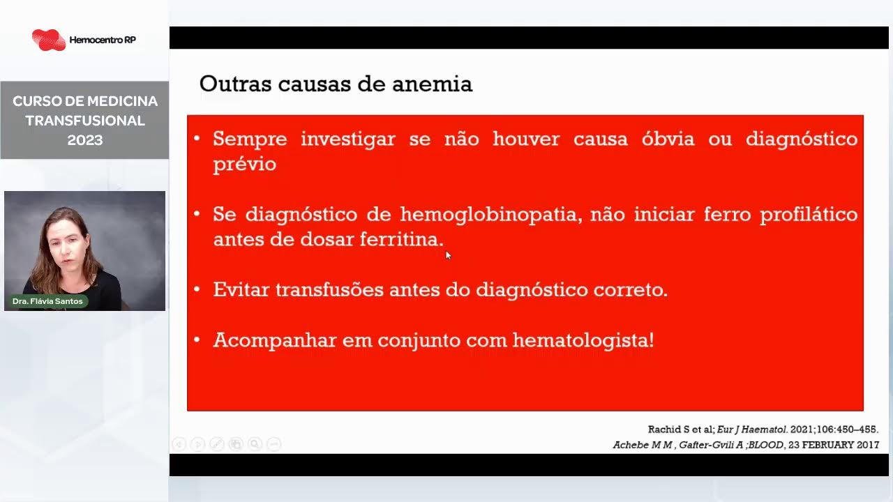 Manejo da anemia na gestação e puerpério