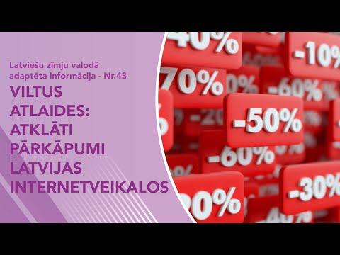 Video ziņas Nr. 43 “Viltus atlaides: atklāti pārkāpumi Latvijas internetveikalos”