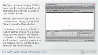 EDI Van -- Web Document Manager Tool