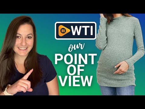 Women's Knit Ribbed Maternity Top with Mock Neck Long Sleeve Mint X-Large - WTI product video review