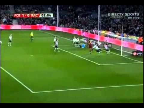 F.C Barcelona vs Racing 3-0 [ Gol de Pedro 2' ] 22.1.2011 F.C Barcelona vs Racing 3-0