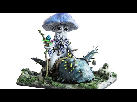 Making Pileus the Shroom Wizard using polymer clay and acrylic paints