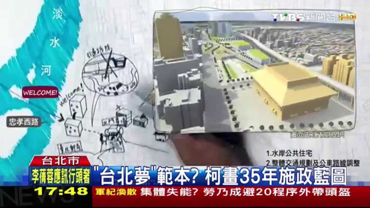 「台北夢」範本? 柯畫35年施政藍圖