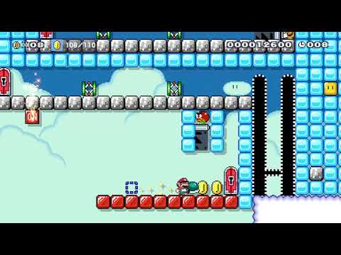 Super Mario Maker 2 20 second SPEEDRUN in the air