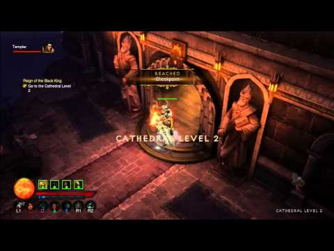 Diablo III playing Barbarian (PS3) Inferno (Hard difficulty) part 40