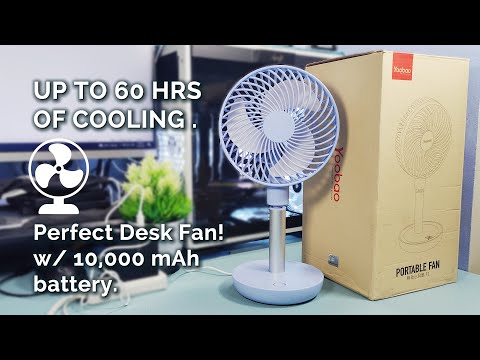 Up to 60 Hrs | Yoobao Portable Fan F1
