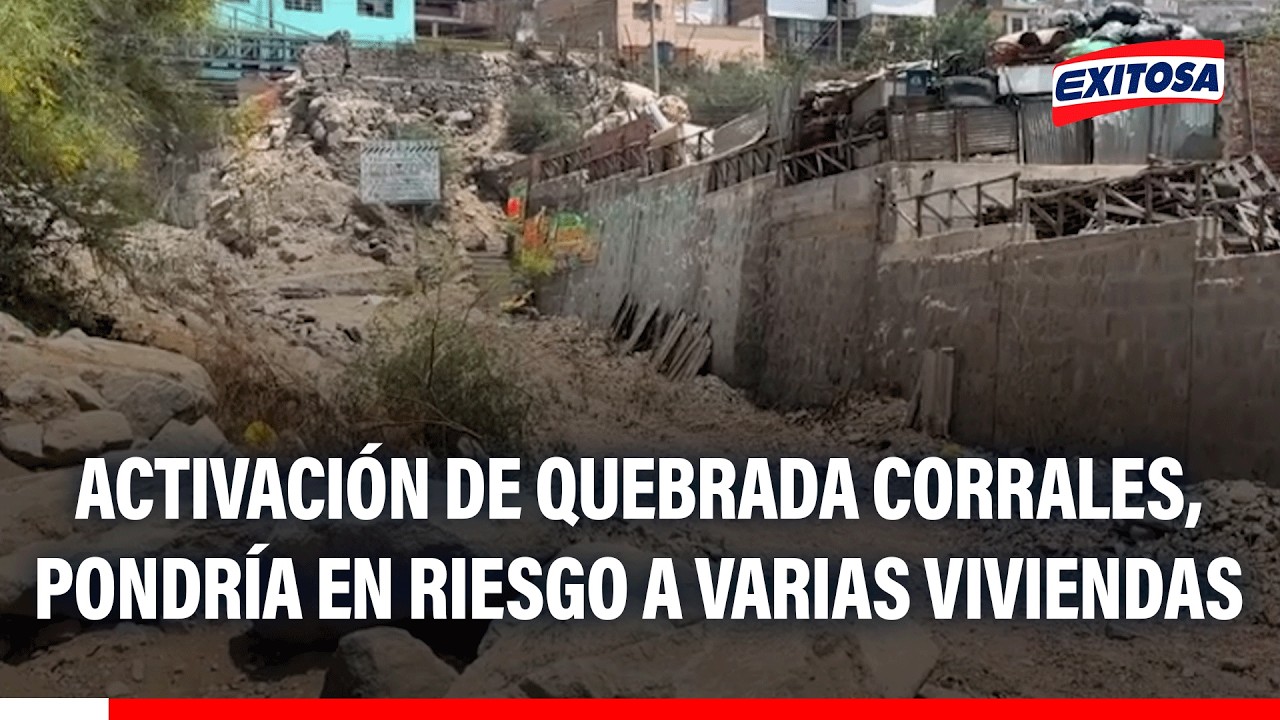 🔴🔵 Lurigancho-Chosica: Activación de quebrada 'Corrales', pondría en riesgo a varias viviendas