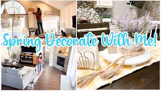 SPRING DECORATING IDEAS 2022 // SPEED CLEANING // CLEAN AND DECORATE // SPRING DECORATE WITH ME