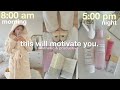 aesthetic vlog🐰realistic morning routine, productive day in the life, healthy habits, skincare