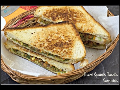Sprouts Masala Sandwich