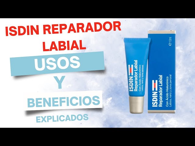 Vídeo relacionado con ISDIN Reparador Labial Fluido, Protege y repara los labios, la nariz y la zona perioral, con ácido hialurónico, 10ml