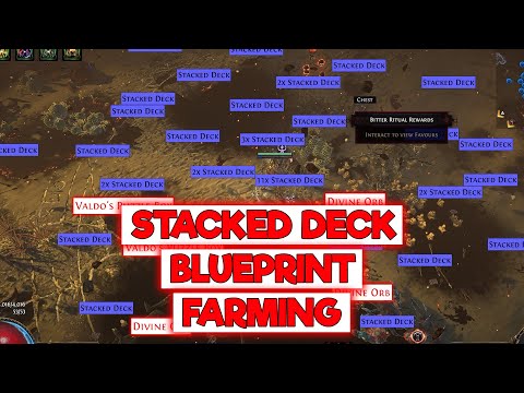 EASY MONEY EARLY LEAGUE FARMING STACKED DECK, HEIST BLUEPRINT AND RITUAL - POE 3.27 KEEPERS