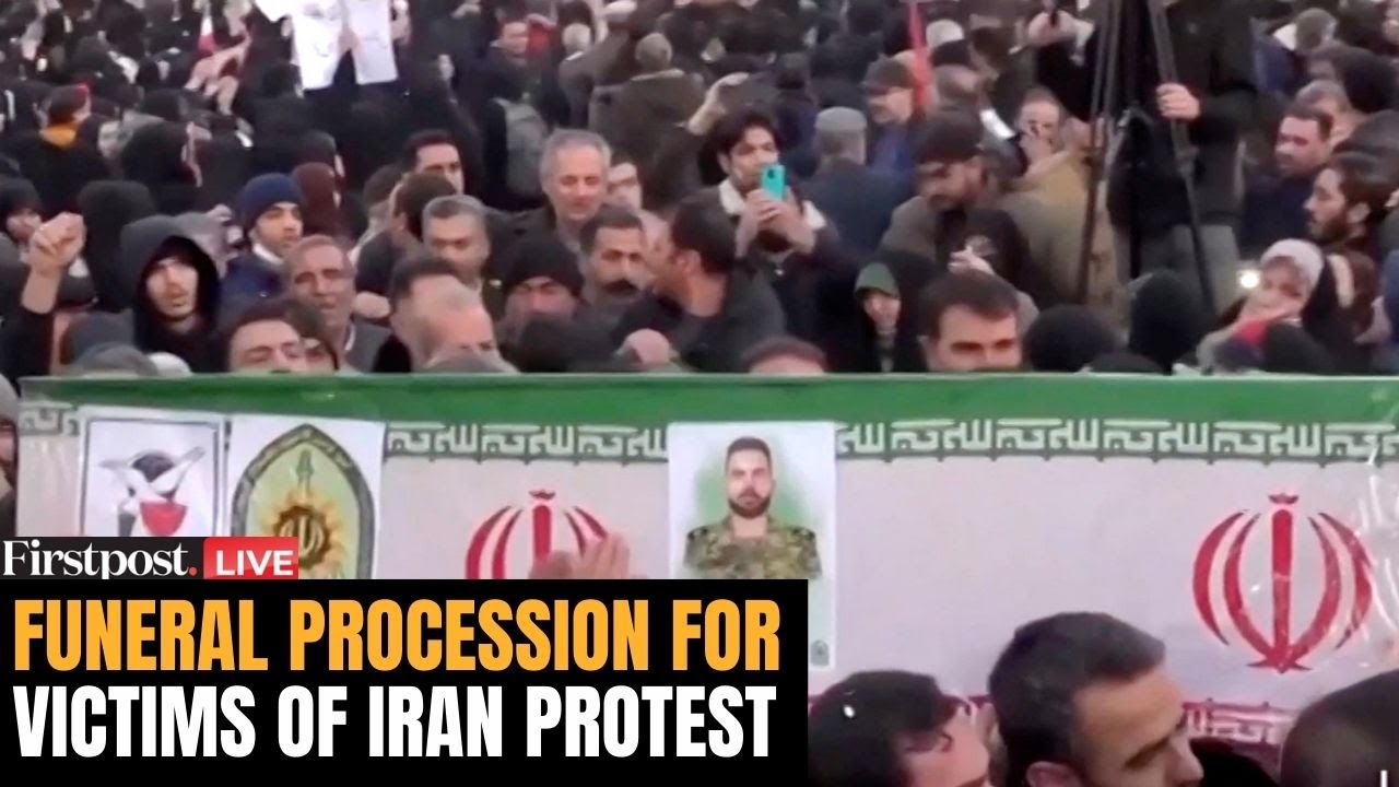 Iran LIVE: Mourners Hold Funeral Procession Outside of Tehran University | N18G