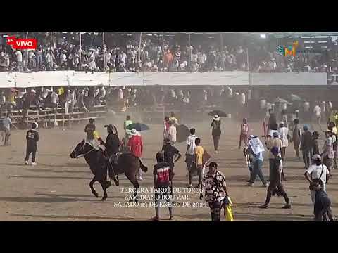 Tercera tarde de toros ZAMBRANO BOLIVAR | SABADO 24 DE ENERO DE 2026