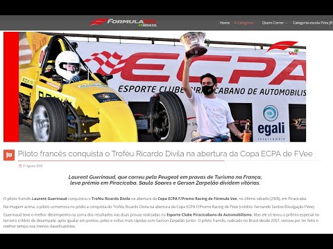 Abertura Copa ECPA de Formula Vee 29/08/2020 - Piloto Laurent Guerinaud