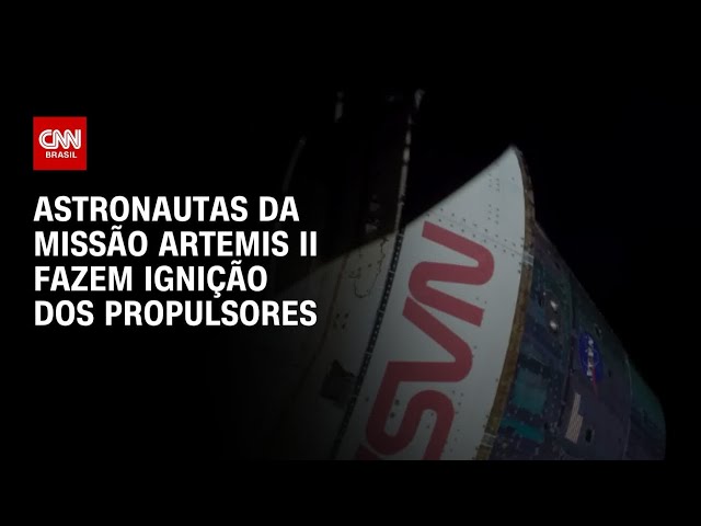 Missão Artemis II: Tripulação faz ignição dos propulsores da espaçonave Orion | CNN PRIME TIME