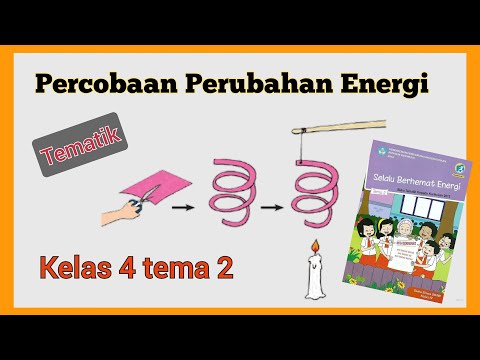 Percobaan Perubahan Energi Tema 2 kelas 4 - kertas spiral dan lilin