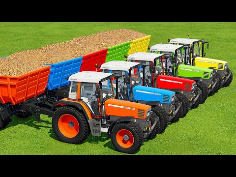 TRANSPORTING, HARVESTING & LOAD ONION WITH LANDINI & FENDT TRACTORS - Farming Simulator 22