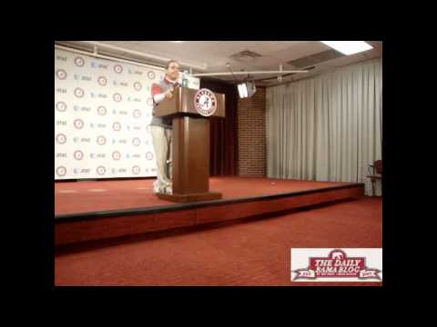 0 Nick Saban News Conference Before 2012 BCS Title Game 