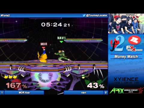 Forte 2 Melee - MOR Axe (Pikachu) vs navi (Falcon) - Money Match