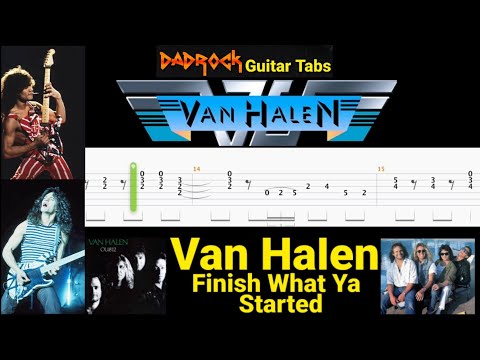 Finish What Ya Sterted - Van Halen - Lead Guitar TABS Lesson