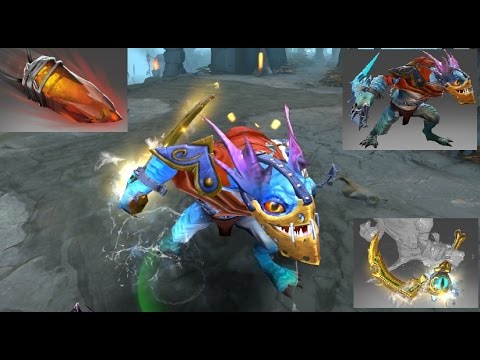 Dota 2 Slark Set Deep Sea Scoundrel/The Golden Barb of Skadi/Pounce of the Silent Ripper/RazorFlip!