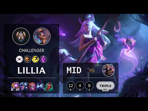 Lillia Mid vs LeBlanc - KR Challenger Patch 11.14
