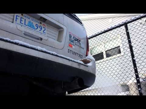 Minivan exhaust straight pipe