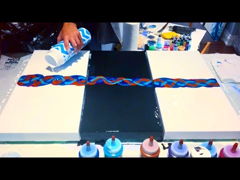 #137 - Massive Triptych - CRAZY...MUST SEE!!  | Acrylic Pouring | Fluid Art