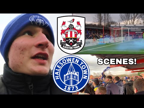 ILKESTON TOWN VS HALESOWEN TOWN! | 2-2 | SMOKE BOMBS, LIMBS & TOP OF THE TABLE CLASH!