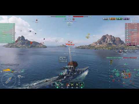 WoWs #012: Unorthodox Des Moines - 115k dmg pts and earned the top spot.