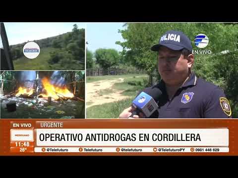 Operativo antidrogas en Cordillera