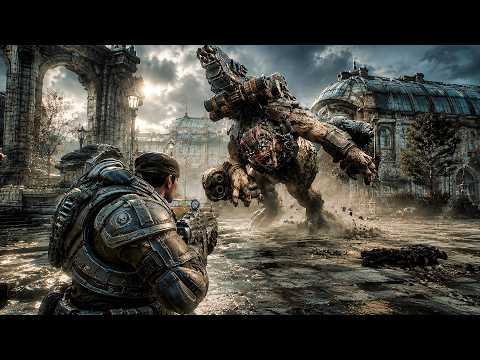 GEARS OF WAR E-DAY Gameplay Horde Siege Mode (4K 60FPS) No Commentary