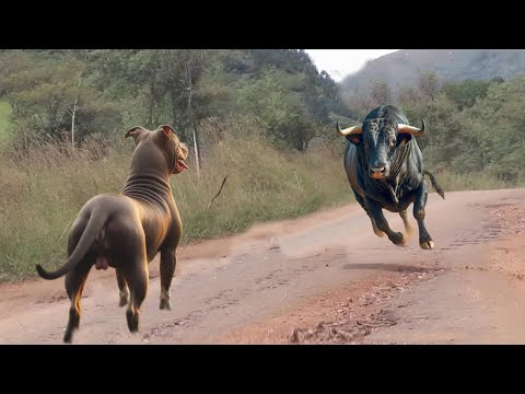 This Pitbull Dog Messed With The Wrong Bull