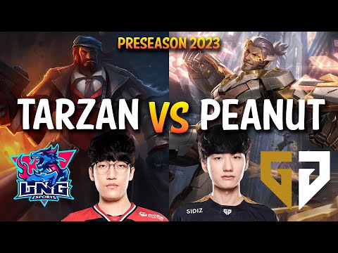 LNG Tarzan vs Gen Peanut - GRAVES vs SYLAS Jungle - KR Ranked